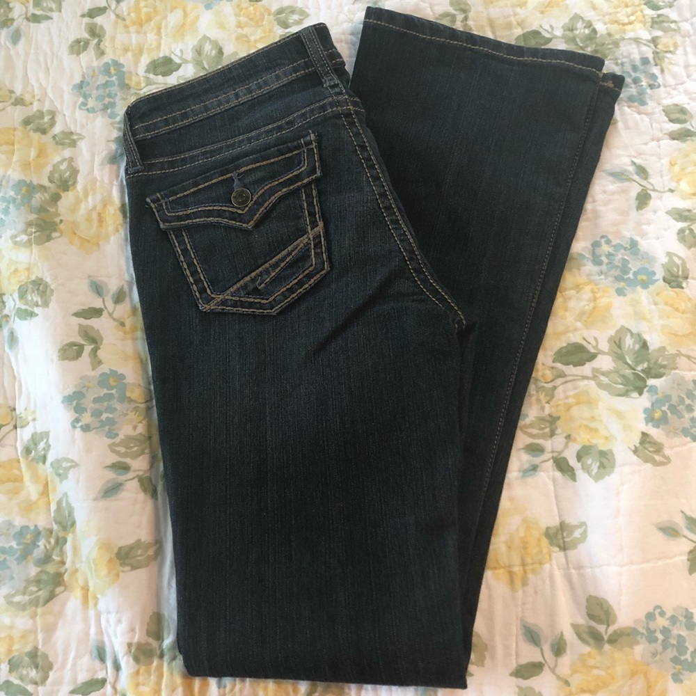 Size 27/4 boot cut dark wash a.n.a jeans